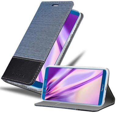 Cadorabo Funda Libro para Honor 9 LITE en AZUL OSCURO NEGRO Cadorabo Funda Libro para Honor 9 LITE en AZUL OSCURO NEGRO
