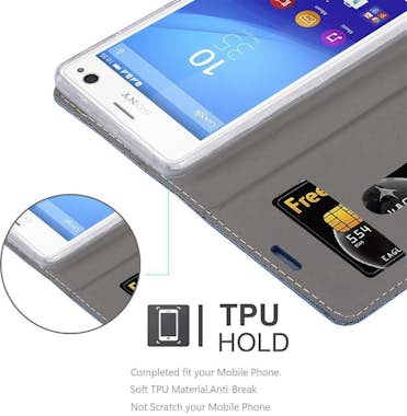 Cadorabo Funda Libro para Sony Xperia C4 en AZUL OSCURO NEG Cadorabo Funda Libro para Sony Xperia C4 en AZUL OSCURO NEG