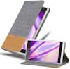 Cadorabo Funda Libro para Sony Xperia L1 en GRIS CLARO MARR Cadorabo Funda Libro para Sony Xperia L1 en GRIS CLARO MARR