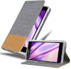 Cadorabo Funda Libro para Sony Xperia Z1 en GRIS CLARO MARR Cadorabo Funda Libro para Sony Xperia Z1 en GRIS CLARO MARR