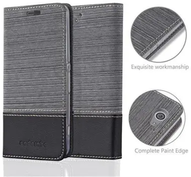 Cadorabo Funda Libro para Sony Xperia Z2 COMPACT en GRIS NE Cadorabo Funda Libro para Sony Xperia Z2 COMPACT en GRIS NE