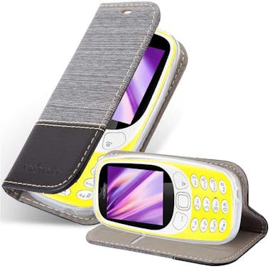 Cadorabo Funda Libro para Nokia 3310 en GRIS NEGRO - Cubier Cadorabo Funda Libro para Nokia 3310 en GRIS NEGRO - Cubier