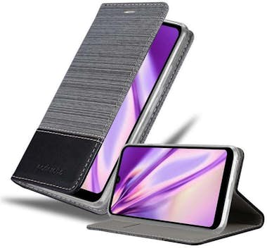 Cadorabo Funda Libro para WIKO VIEW 3 LITE en GRIS NEGRO - Cadorabo Funda Libro para WIKO VIEW 3 LITE en GRIS NEGRO -