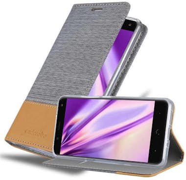 Cadorabo Funda Libro para BQ Aquaris V / Vs Plus en GRIS CL Cadorabo Funda Libro para BQ Aquaris V / Vs Plus en GRIS CL