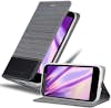 Cadorabo Funda Libro para Motorola MOTO G2 en GRIS NEGRO - Cadorabo Funda Libro para Motorola MOTO G2 en GRIS NEGRO -