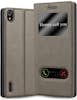 Cadorabo Funda Libro para Huawei P7 en MARRoN PIEDRA - Cubi Cadorabo Funda Libro para Huawei P7 en MARRoN PIEDRA - Cubi