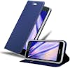Cadorabo Funda Libro para Huawei P7 en CLASSY AZUL OSCURO - Cadorabo Funda Libro para Huawei P7 en CLASSY AZUL OSCURO -