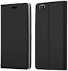 Cadorabo Funda Libro para Huawei P8 LITE en CLASSY NEGRO - Cadorabo Funda Libro para Huawei P8 LITE en CLASSY NEGRO -