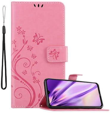 Cadorabo Funda Libro para Xiaomi Redmi Note 8 en ROSA FLORA Cadorabo Funda Libro para Xiaomi Redmi Note 8 en ROSA FLORA