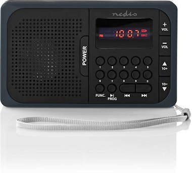 Nedis Nedis RDFM2100GY radio Negro, Gris Nedis Nedis RDFM2100GY radio Negro, Gris