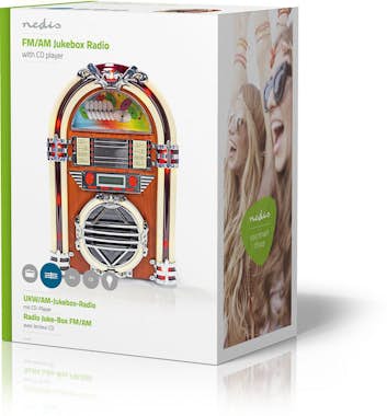 Nedis Nedis RDJB3000BN radio Marrón Nedis Nedis RDJB3000BN radio Marrón