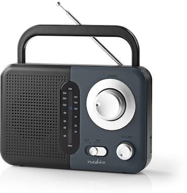Nedis Nedis RDFM1300GY radio Negro, Gris Nedis Nedis RDFM1300GY radio Negro, Gris