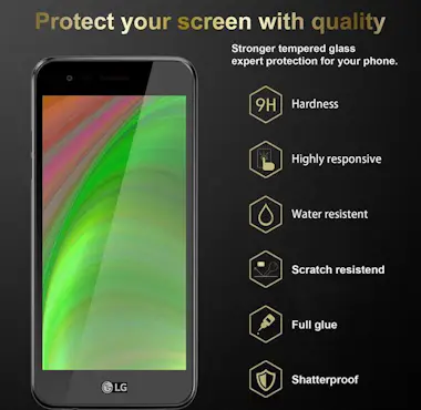 Cadorabo 3x Pelicula Protectora para LG K4 2017 en TRANSPAR Cadorabo 3x Pelicula Protectora para LG K4 2017 en TRANSPAR