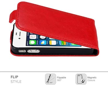 Cadorabo Funda para Apple iPhone 4 / iPhone 4S in ROJO MANZ Cadorabo Funda para Apple iPhone 4 / iPhone 4S in ROJO MANZ