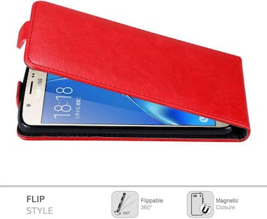 Cadorabo Funda para Samsung Galaxy J7 2016 in ROJO MANZANA Cadorabo Funda para Samsung Galaxy J7 2016 in ROJO MANZANA