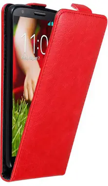 Cadorabo Funda para LG G2 in ROJO MANZANA - Cubierta Protec Cadorabo Funda para LG G2 in ROJO MANZANA - Cubierta Protec