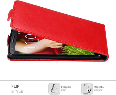 Cadorabo Funda para LG G2 in ROJO MANZANA - Cubierta Protec Cadorabo Funda para LG G2 in ROJO MANZANA - Cubierta Protec