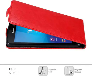 Cadorabo Funda para Sony Xperia M4 AQUA in ROJO MANZANA - C Cadorabo Funda para Sony Xperia M4 AQUA in ROJO MANZANA - C