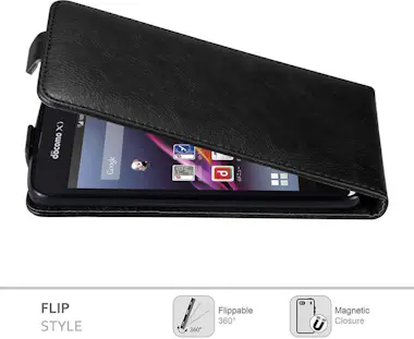 Cadorabo Funda para Sony Xperia Z1 COMPACT in NEGRO ANTRACI Cadorabo Funda para Sony Xperia Z1 COMPACT in NEGRO ANTRACI