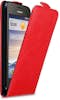 Cadorabo Funda para Huawei Y330 in ROJO MANZANA - Cubierta Cadorabo Funda para Huawei Y330 in ROJO MANZANA - Cubierta