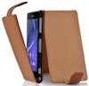 Cadorabo Funda para Sony Xperia Z2 in MARRoN COGNAC - Cubie Cadorabo Funda para Sony Xperia Z2 in MARRoN COGNAC - Cubie