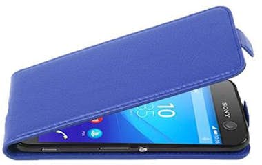 Cadorabo Funda para Sony Xperia M5 in AZUL REAL - Cubierta Cadorabo Funda para Sony Xperia M5 in AZUL REAL - Cubierta