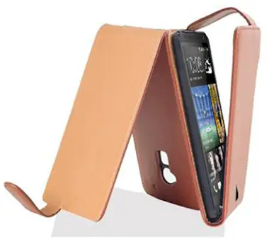 Cadorabo Funda para HTC ONE MAX in MARRoN COGNAC - Cubierta Cadorabo Funda para HTC ONE MAX in MARRoN COGNAC - Cubierta