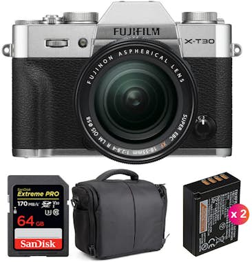 FujiFilm Fujifilm X-T30 + XF 18-55mm f/2.8-4 R LM OIS Silve FujiFilm Fujifilm X-T30 + XF 18-55mm f/2.8-4 R LM OIS Silve
