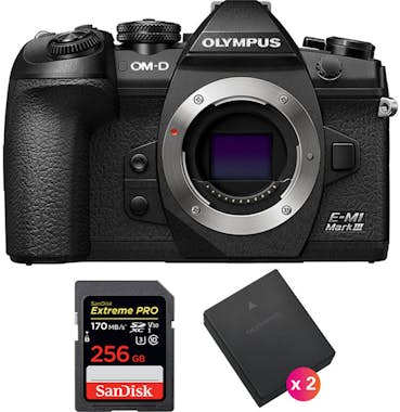 Olympus OM-D E-M1 Mark III Cuerpo + SanDisk 256GB Extreme Olympus OM-D E-M1 Mark III Cuerpo + SanDisk 256GB Extreme
