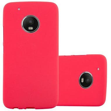 Cadorabo Funda para Motorola MOTO G5 PLUS en FROST ROJO - C Cadorabo Funda para Motorola MOTO G5 PLUS en FROST ROJO - C
