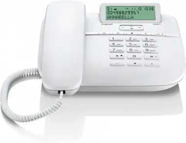 Gigaset Gigaset DA611 Teléfono analógico Blanco Identifica Gigaset Gigaset DA611 Teléfono analógico Blanco Identifica