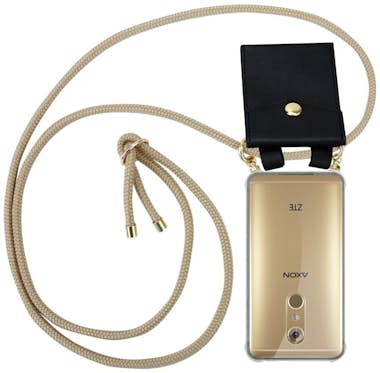 Cadorabo Funda con Cuerda para ZTE Axon 7 en MARRoN BRILLAN Cadorabo Funda con Cuerda para ZTE Axon 7 en MARRoN BRILLAN