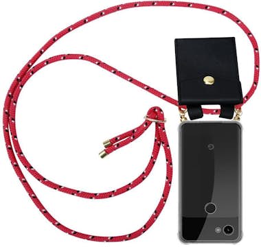 Cadorabo Funda con Cuerda para Google Pixel 3a en FUCSIA NE Cadorabo Funda con Cuerda para Google Pixel 3a en FUCSIA NE