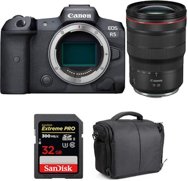 Canon EOS R5 + RF 15-35mm f/2.8L IS USM + SanDisk 32GB E Canon EOS R5 + RF 15-35mm f/2.8L IS USM + SanDisk 32GB E