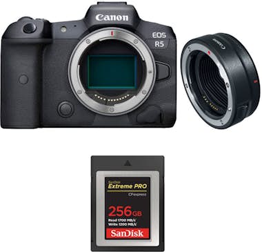 Canon EOS R5 + EF-EOS R + SanDisk 256GB Extreme PRO CFex Canon EOS R5 + EF-EOS R + SanDisk 256GB Extreme PRO CFex