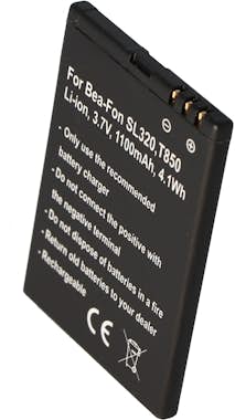 AccuCell Batería adecuada para Bea-Fon SL320 batería T850, AccuCell Batería adecuada para Bea-Fon SL320 batería T850,