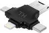 Avizar Lector Tarjetas Micro-SD 4 en 1 USB-C/Lightning/Mi Avizar Lector Tarjetas Micro-SD 4 en 1 USB-C/Lightning/Mi