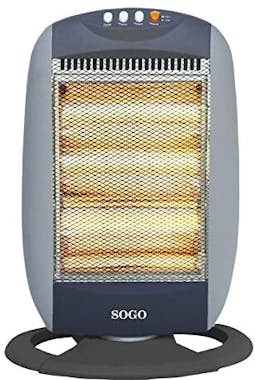 SOGO - RADIADOR HALÓGENO - 3 TUBOS - OSCILACIÓN - 1200W SOGO - RADIADOR HALÓGENO - 3 TUBOS - OSCILACIÓN - 1200W