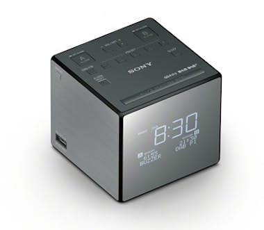 Sony Sony XDRC1DBP radio Reloj Negro, Plata Sony Sony XDRC1DBP radio Reloj Negro, Plata