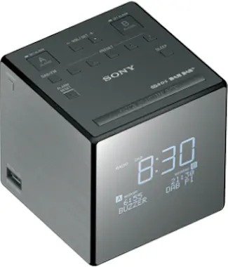 Sony Sony XDRC1DBP radio Reloj Negro, Plata Sony Sony XDRC1DBP radio Reloj Negro, Plata