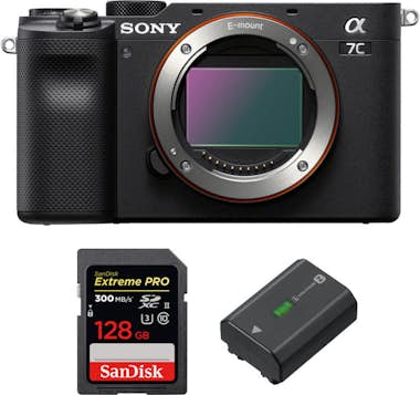 Sony Alpha a7C Cuerpo Negro + SanDisk 128GB Extreme PRO Sony Alpha a7C Cuerpo Negro + SanDisk 128GB Extreme PRO