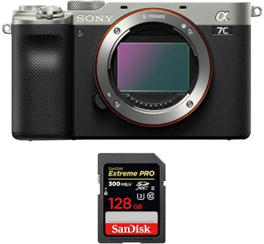 Sony Alpha a7C Cuerpo Silver + SanDisk 128GB Extreme PR Sony Alpha a7C Cuerpo Silver + SanDisk 128GB Extreme PR