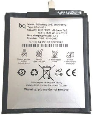 BQ Bateria Aquaris X5 (2900mAh). De desmontaje (usada BQ Bateria Aquaris X5 (2900mAh). De desmontaje (usada