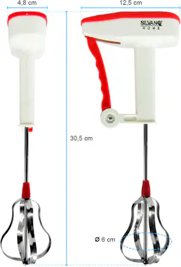 AGD Batidor de gatillo mecánico manual con varillas de AGD Batidor de gatillo mecánico manual con varillas de
