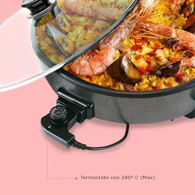 SOGO Plancha eléctrica Sogo Paellera / Pizza-Pan, Tapa SOGO Plancha eléctrica Sogo Paellera / Pizza-Pan, Tapa