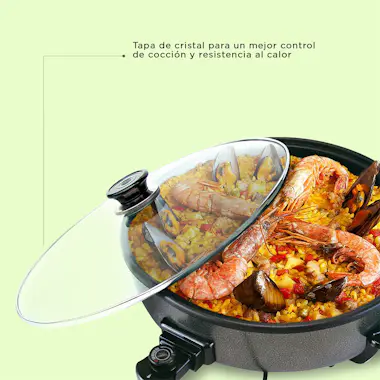 SOGO Plancha eléctrica Sogo Paellera / Pizza-Pan, Tapa SOGO Plancha eléctrica Sogo Paellera / Pizza-Pan, Tapa