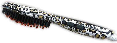 AGD Cepillo de pelo eléctrico alisador estampado Leopa AGD Cepillo de pelo eléctrico alisador estampado Leopa