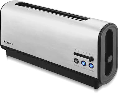 SOGO Tostadora deluxe Sogo de 2 Rebanadas 900W, acero i SOGO Tostadora deluxe Sogo de 2 Rebanadas 900W, acero i