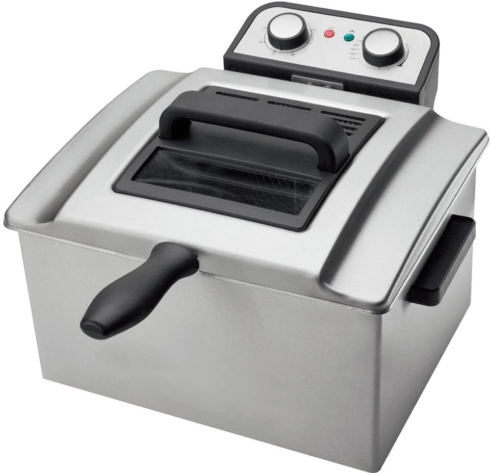 freidora profesional sogo de acero inoxidable 3000w 5 litros - regulador temperatura