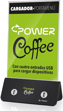 SYTECH Cargador Móviles o Tablets de Sobremesa Con 4 Puer SYTECH Cargador Móviles o Tablets de Sobremesa Con 4 Puer